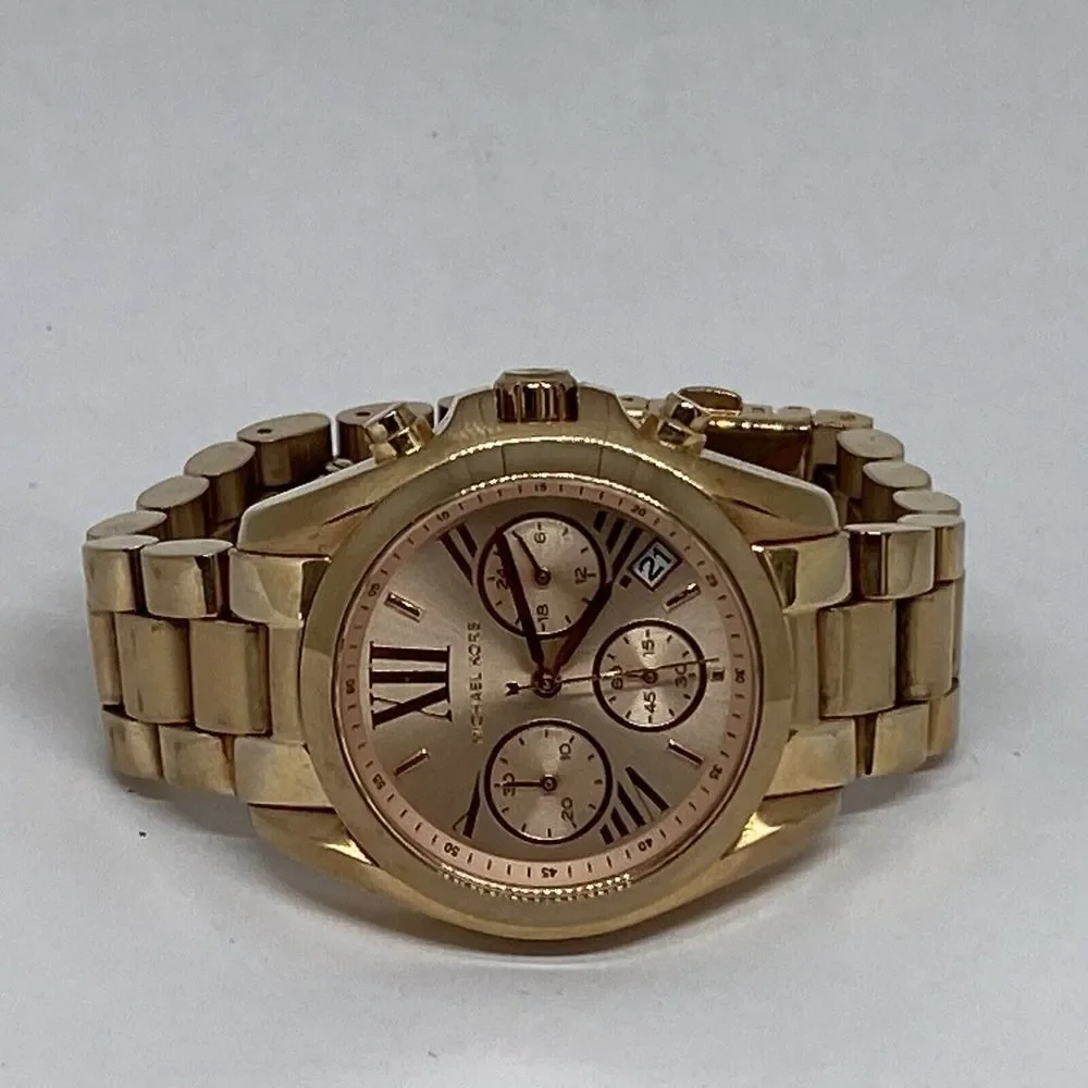 Michael Kors Bradshaw MK5799 Women Stainless Steel Analog Dial Quartz Watch Y220